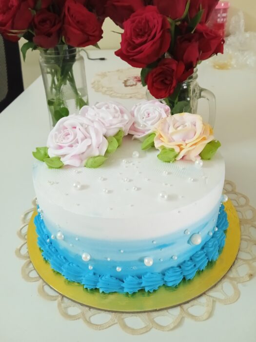 Pineapple Cake [Rose Design]