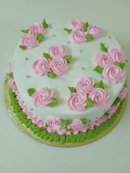 Pink Floral Cake