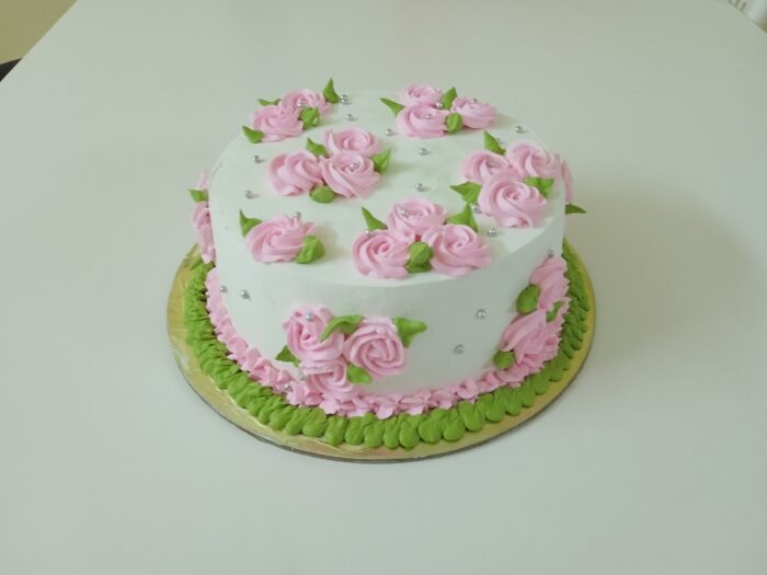 Pink Floral Cake