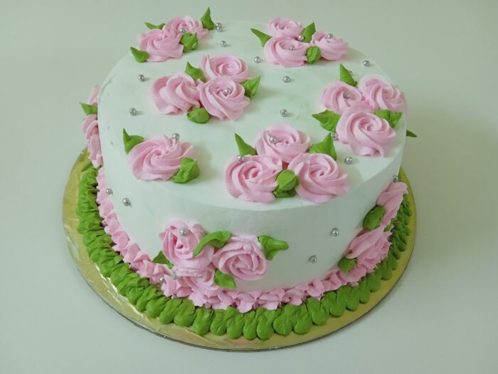 Pink Floral Cake