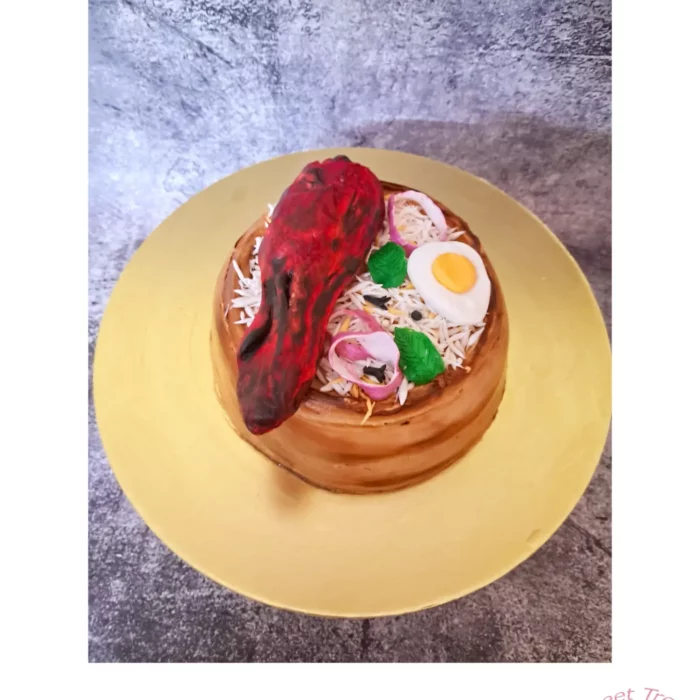 Biryani theme cake