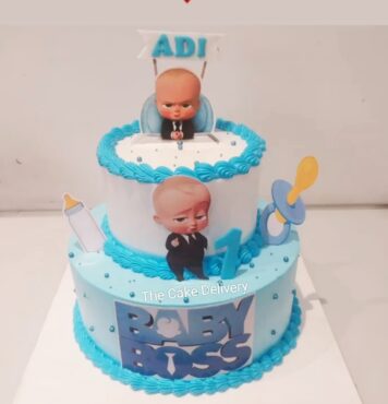Baby boss theme cake