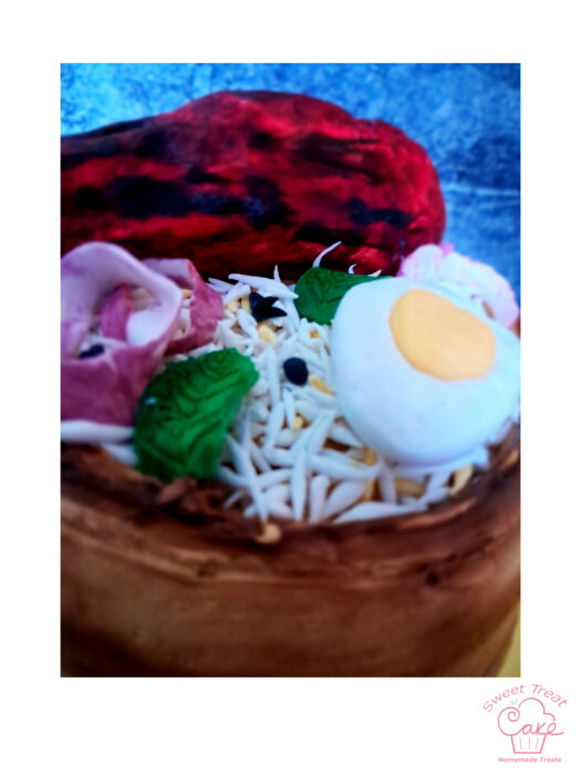 Biryani theme cake