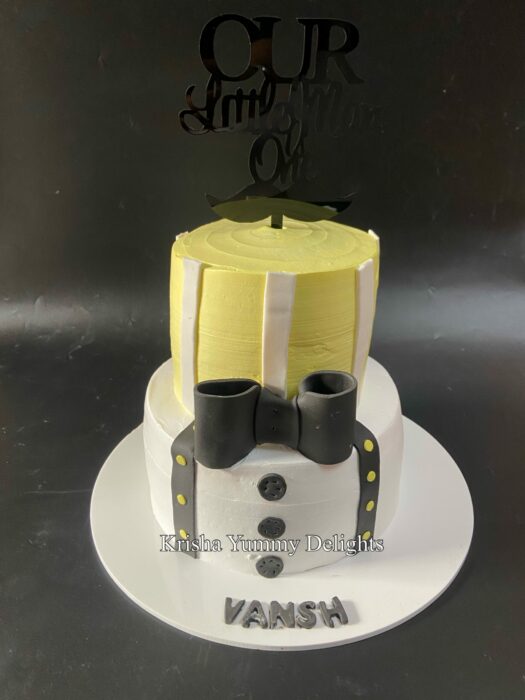 Little man theme cake