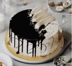 Chocolate Vanilla Fusion Cake
