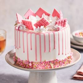 Pink paradise vanilla cake