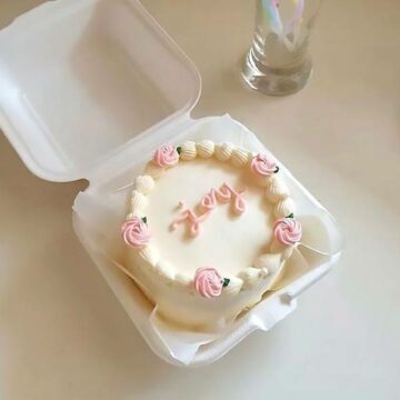 Strawberry bento cake