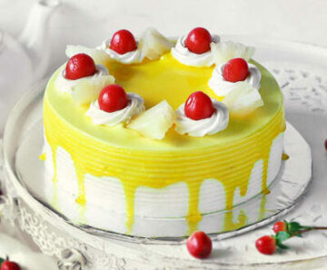 Golden tropic cake