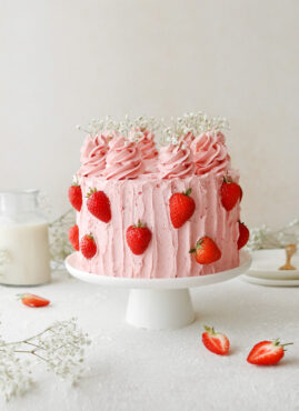 Blush bloom cake