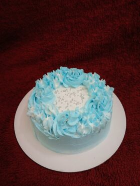 Classic vanilla celebration cake
