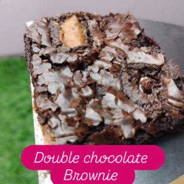 Double chocolate brownie