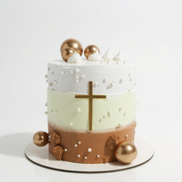 Holly communion cake