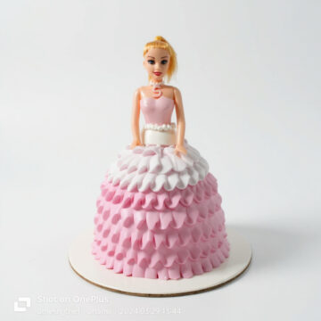 Barbie doll cake
