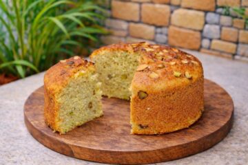 Kashmir saffron tea cake