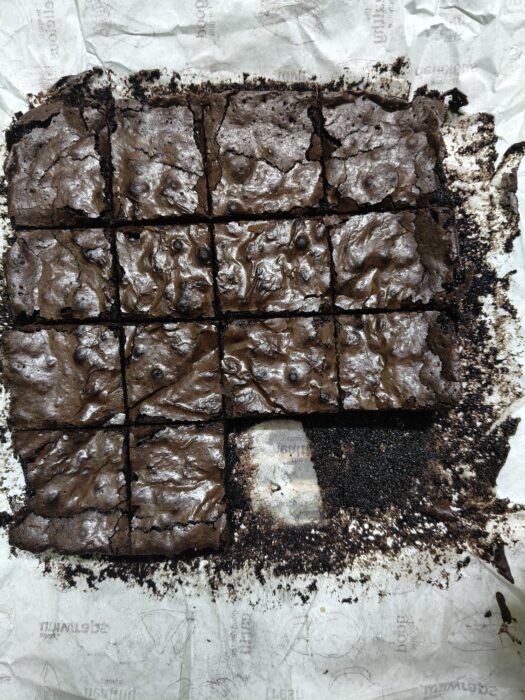 The crinkle top brownies