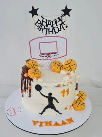 Sports themed cake