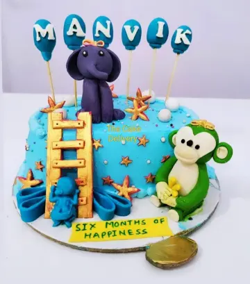 Half birthday cake