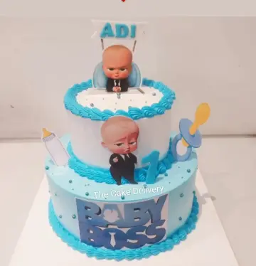 Baby boss theme cake