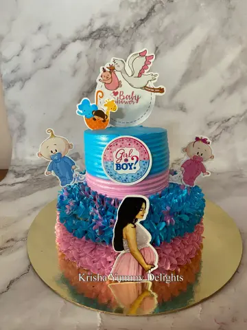 Baby shower theme cake