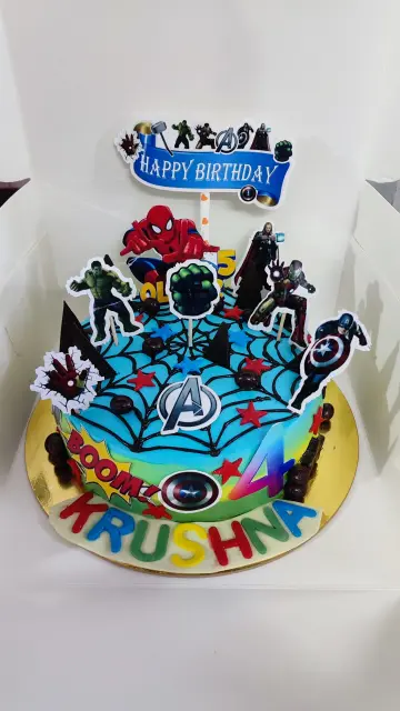 Avengers theme cake