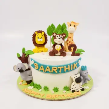 Jungle theme cake