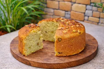 Kashmir saffron tea cake
