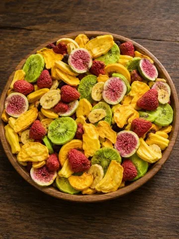 Air fried fruits