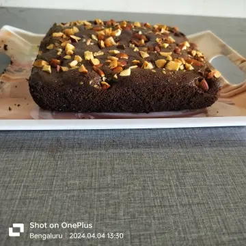 Triple chocolate brownie