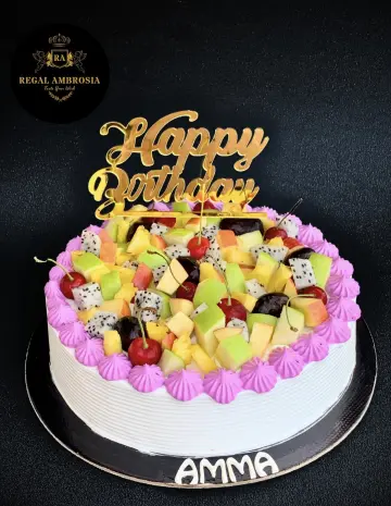 Ra fresh fruit cake