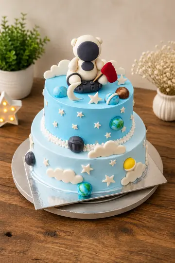 2-tiered birthday cakes